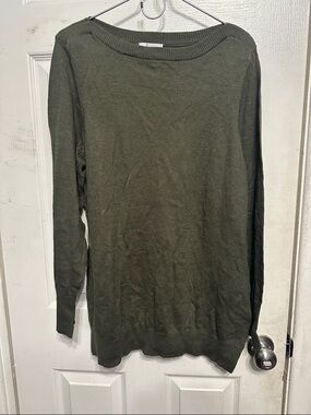 Essentials Olive Crewneck Sweater